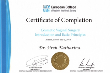 certificato vaginal surgery 1