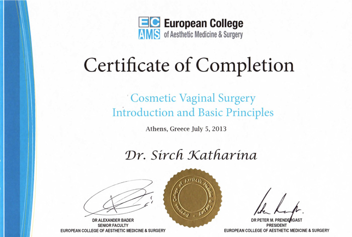 certificato vaginal surgery 2